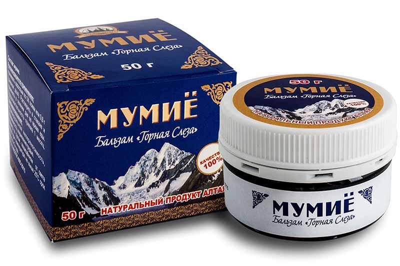 Биологически активная добавка к пище Мумие «Горная Слеза» 50г.