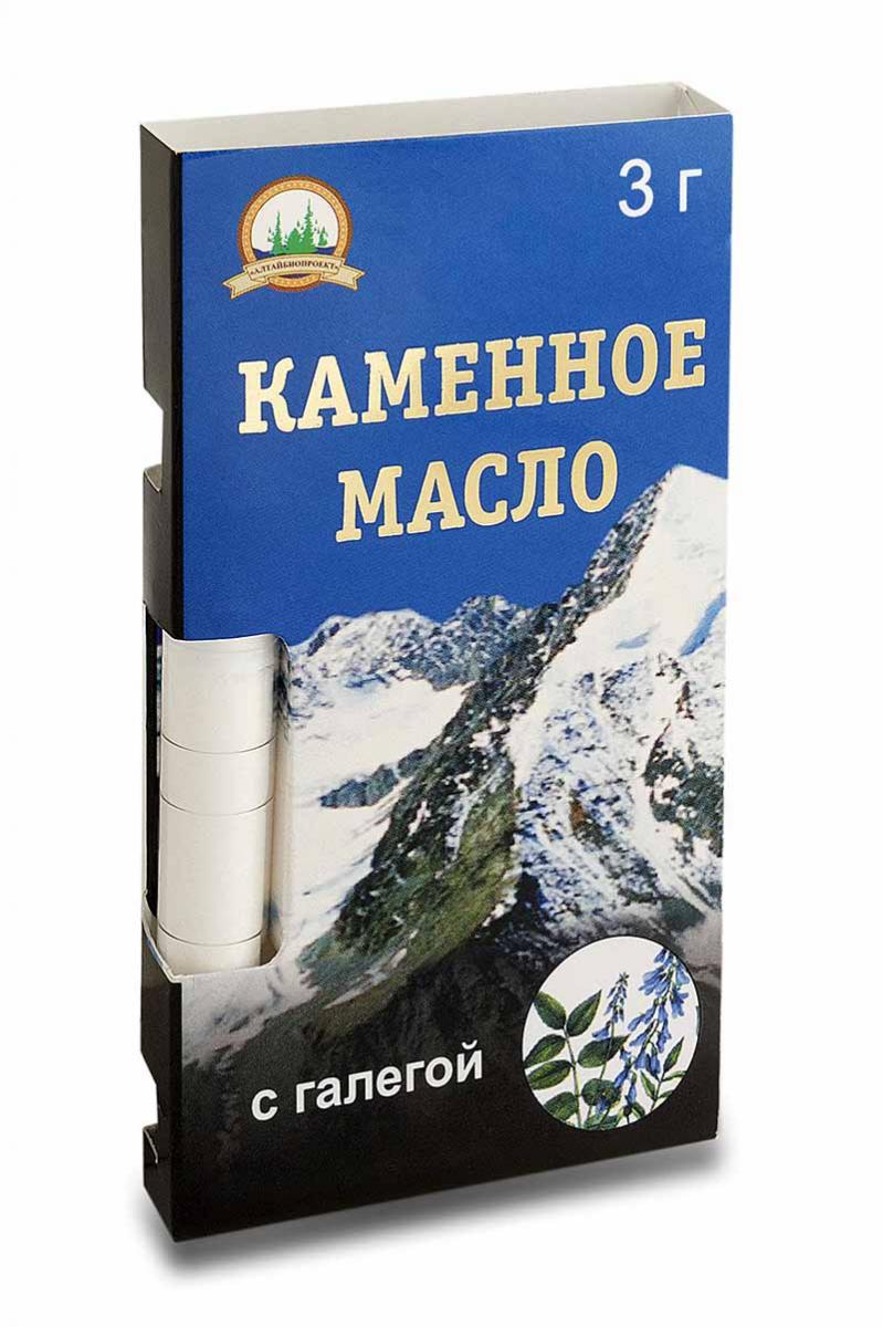 Каменное масло c растительной добавкой галега