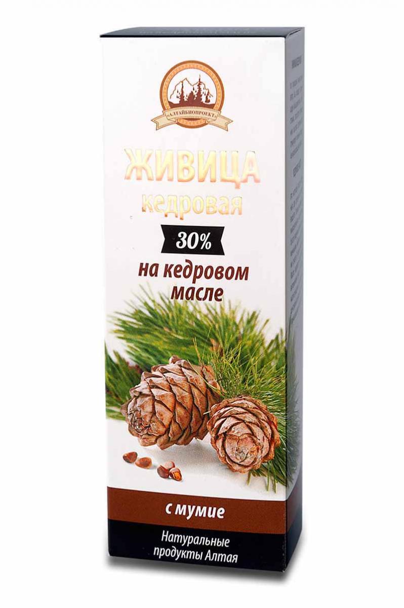 Живица кедровая на кедровом масле с мумие (100 мл)