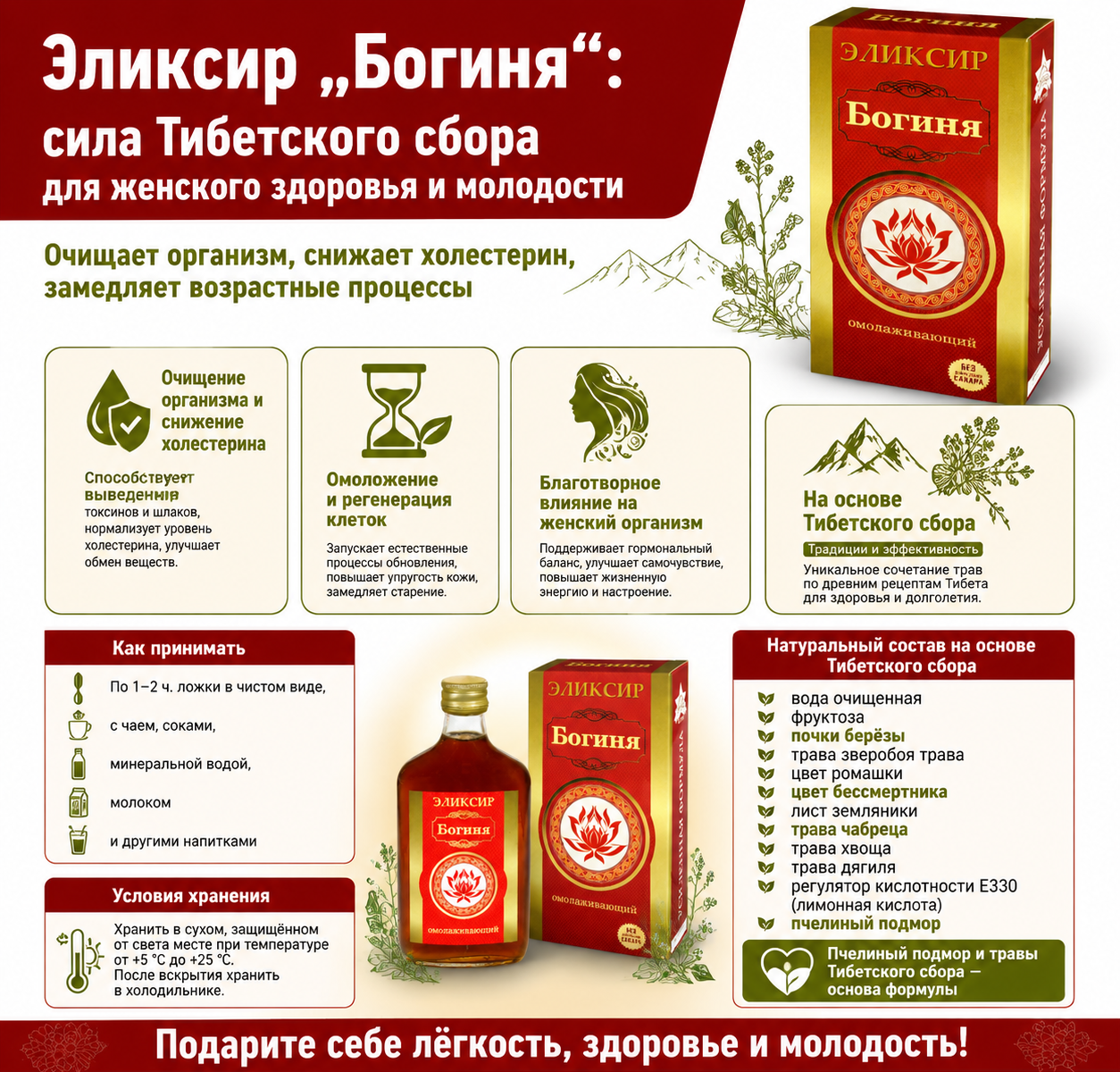 «Богиня» омолаживающий (Объём: 250мл.)
